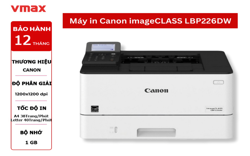 Máy in Canon imageCLASS LBP226DW in ấn sắc nét