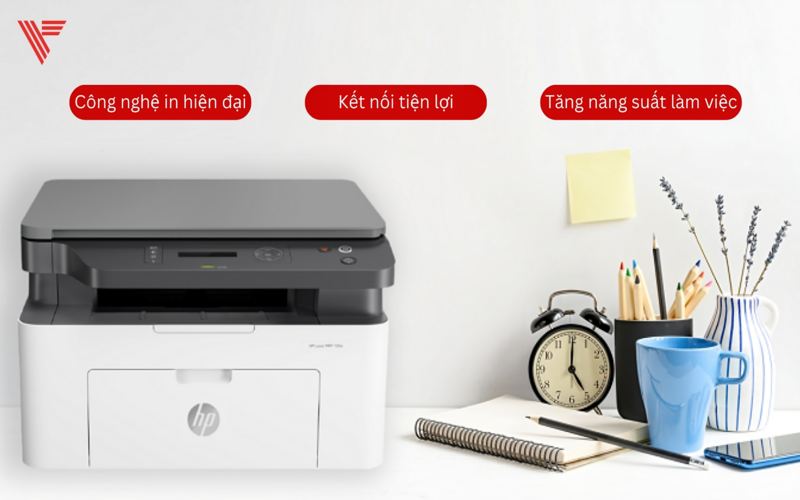 Máy in HP LaserJet MFP 135A in ấn hiện đại