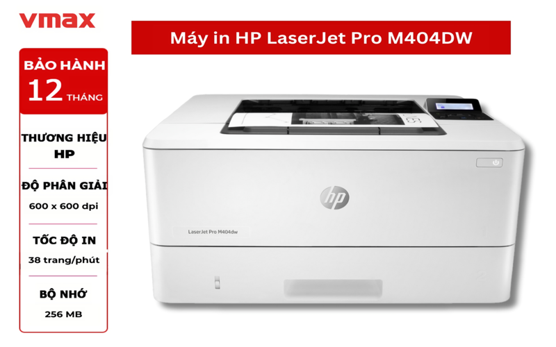 Máy in HP LaserJet Pro M404DW tạo ra những bản in chất lượng
