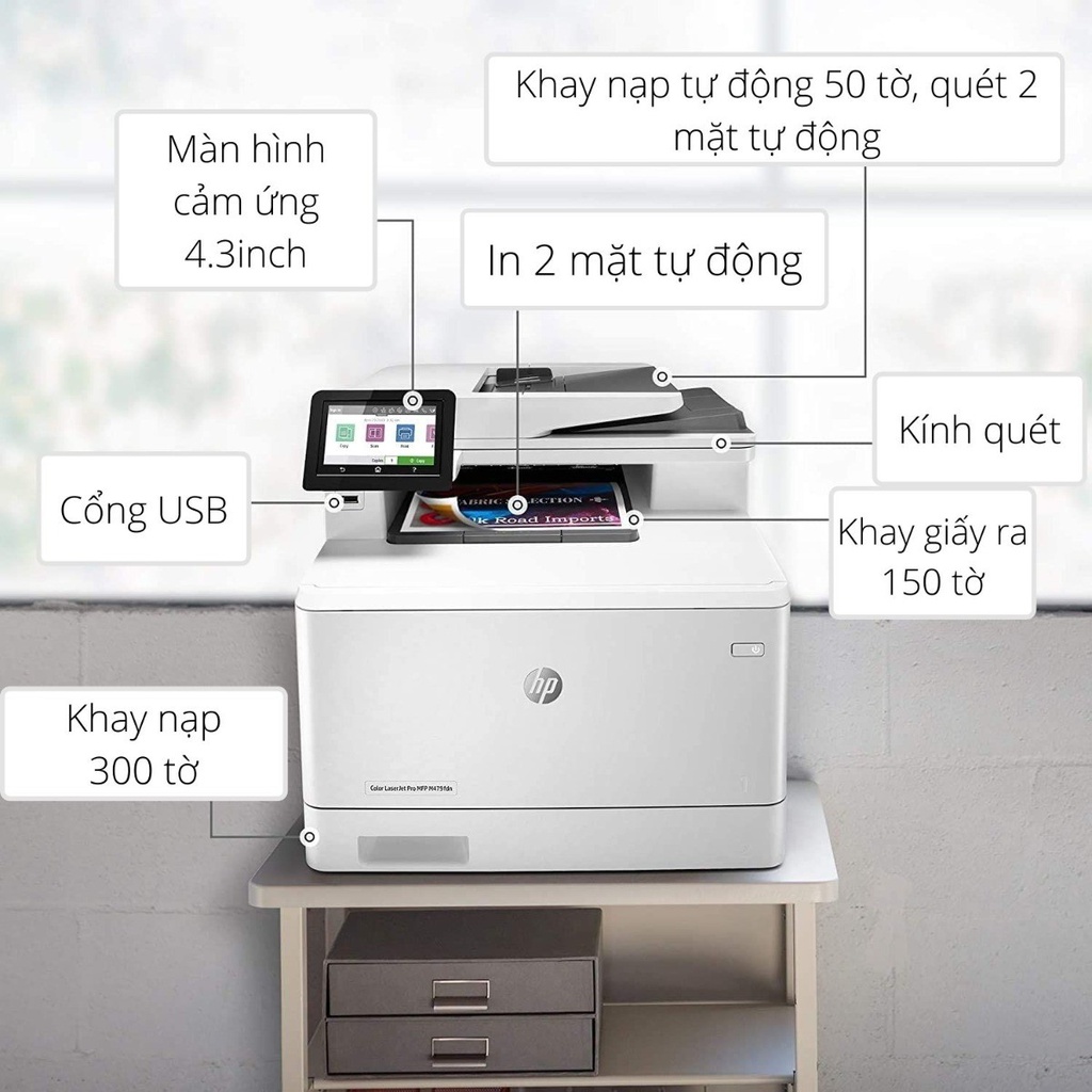 Máy in HP Color LaserJet Pro MFP M479FDW