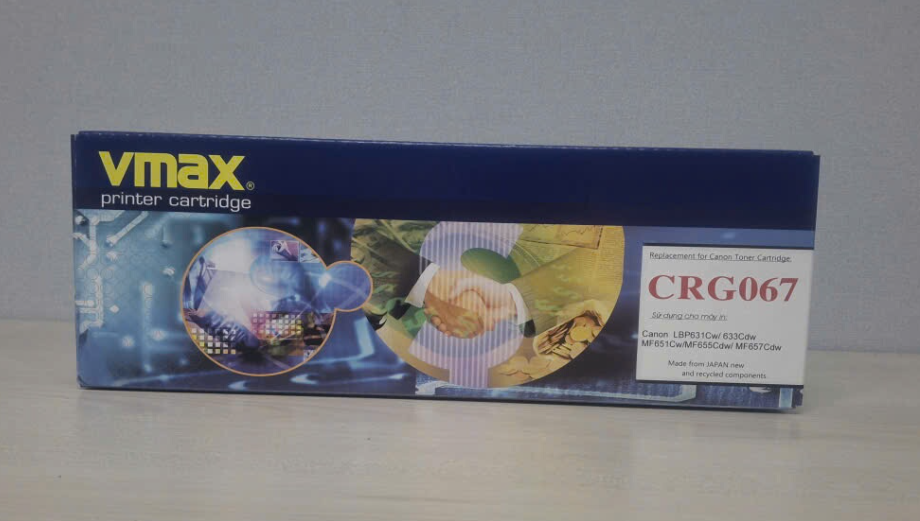 Mực laser VMAX CANON CRG 067 Hồng (Megenta-có chíp)