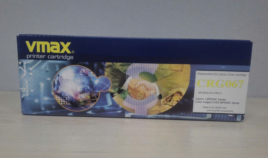 Mực laser VMAX CANON CRG 067 Vàng (Yellow-có chíp)