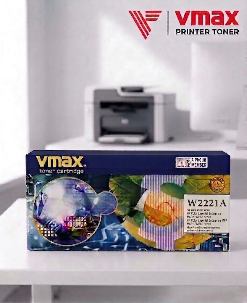 Mực Laser VMAX HP W2221A Cyan - Chíp 100%