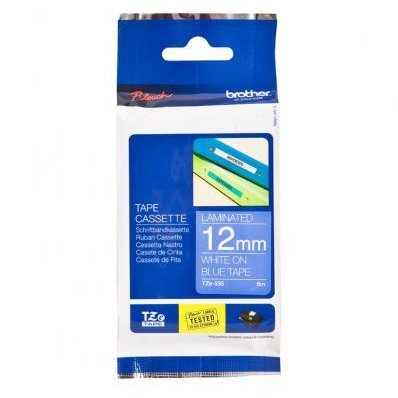 [RIB-TAPTZE535] Nhãn TZe 535 Chữ trắng nền xanh dương 12mm